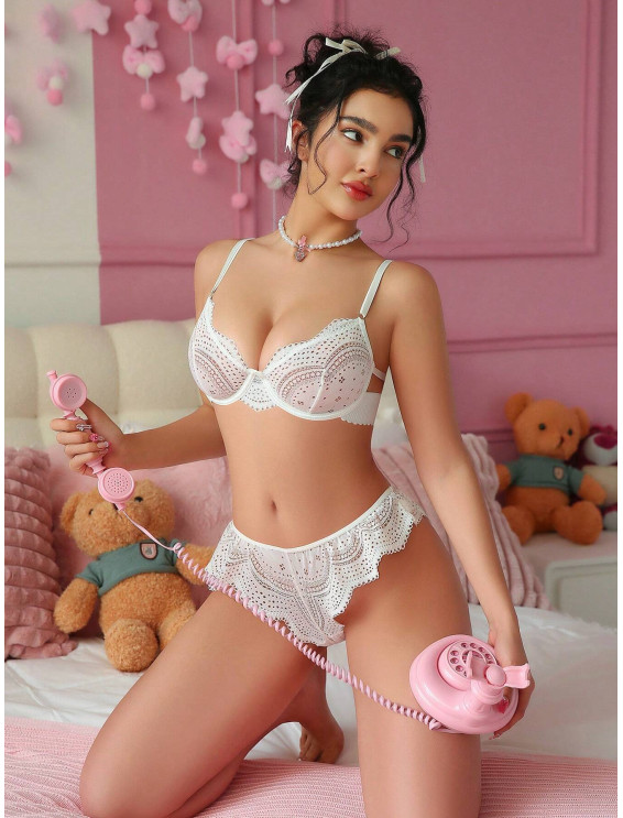 Romantik Pastoral Yumuşak Rahat Seksi iç Çamaşırı Seti