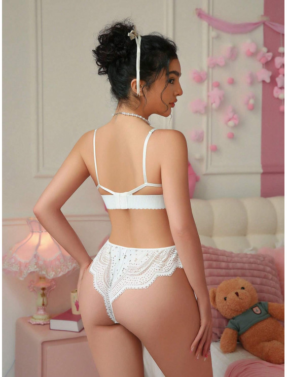 Romantik Pastoral Yumuşak Rahat Seksi iç Çamaşırı Seti